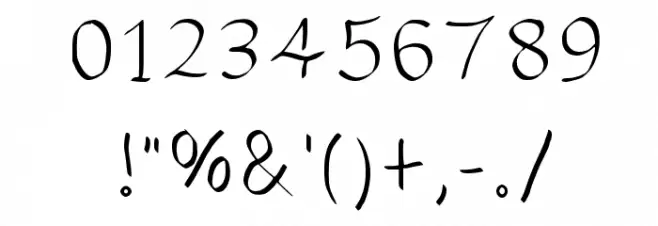 Master Typer Font OTHER CHARS