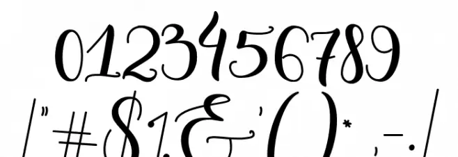 MasterScript Font OTHER CHARS