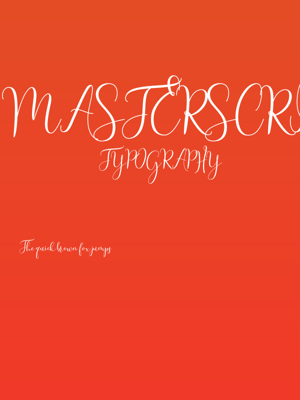 MasterScript Poster