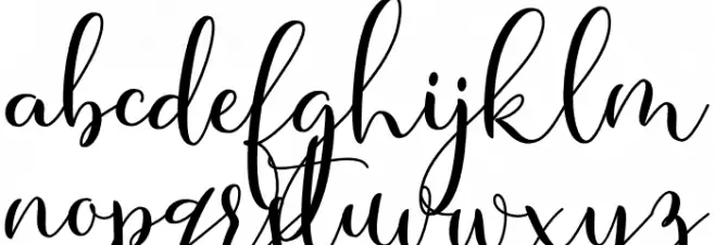 MasterScript Schriftart Kleinbuchstaben