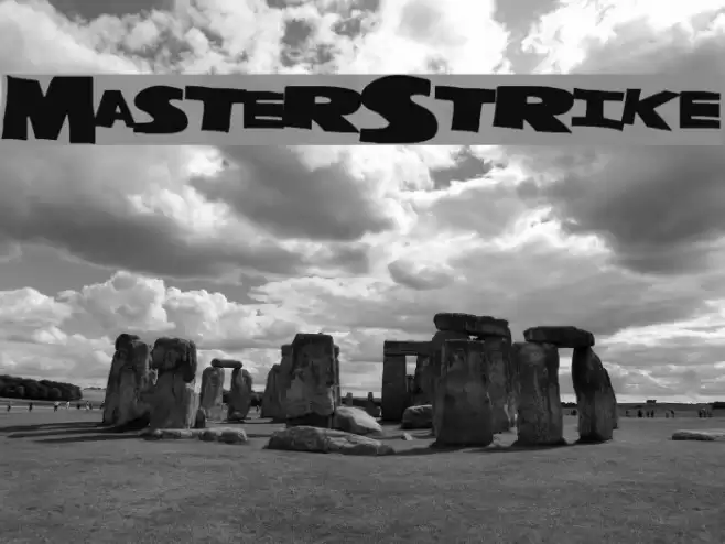 MasterStrike Font examples
