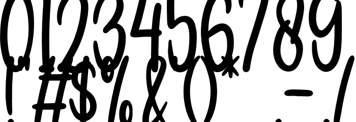 Masterbaker Font OTHER CHARS