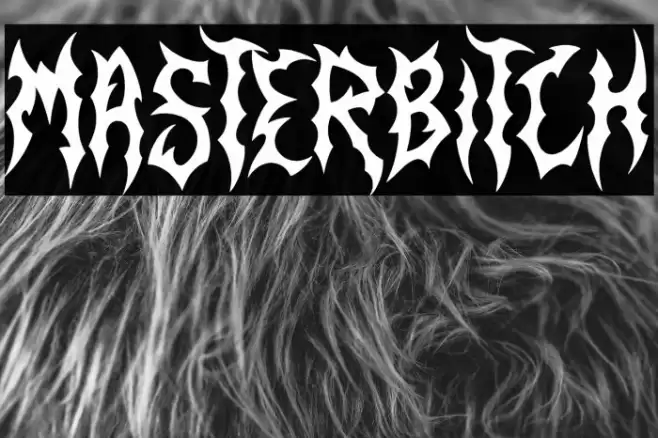 Masterbitch Schriftart examples