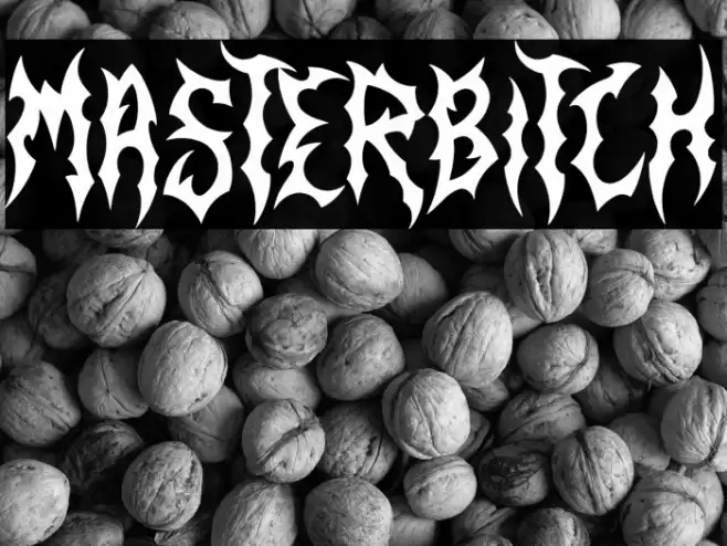 Masterbitch Schriftart examples