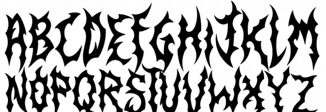 Masterbitch Schriftart Kleinbuchstaben