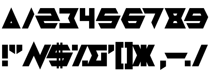 Masterblast Font OTHER CHARS