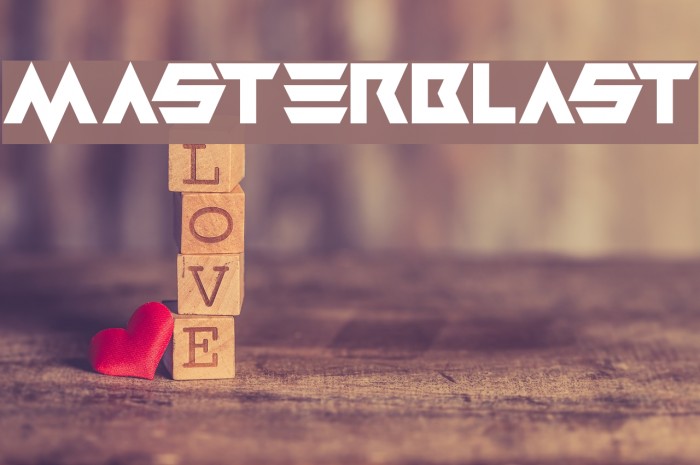 Masterblast Font examples