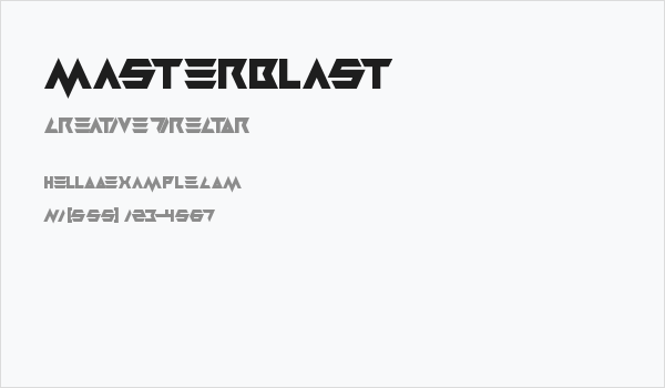 Masterblast Business Card