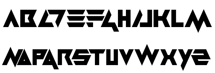 Masterblast Font LOWERCASE