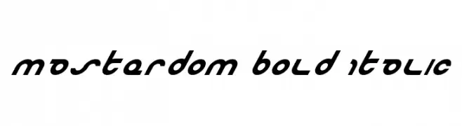 Masterdom Bold Italic 