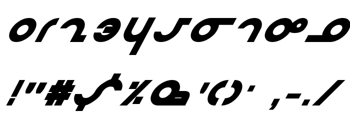 Masterdom Bold Italic Font OTHER CHARS