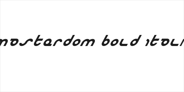 Masterdom Bold Italic Logo