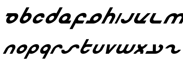 Masterdom Bold Italic Font LOWERCASE