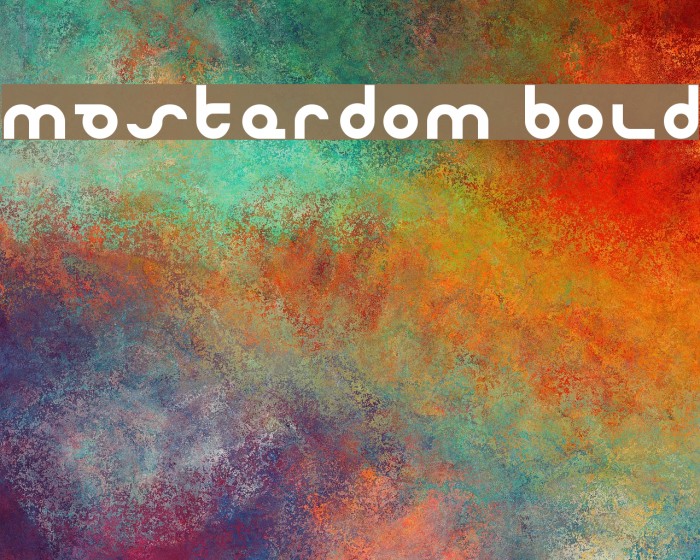 Masterdom Bold Font examples
