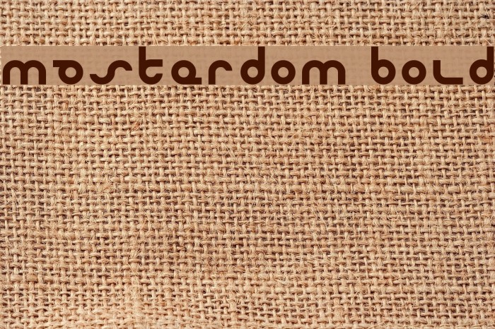 Masterdom Bold Font examples