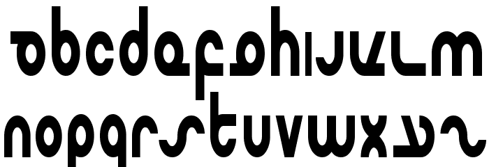 Masterdom Condensed Bold Font LOWERCASE