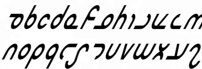 Masterdom Condensed Italic Polices MAJUSCULES