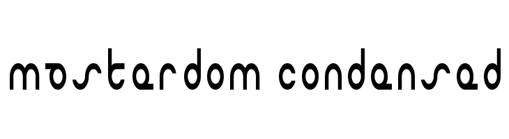 Masterdom Condensed  Скачать бесплатные шрифты