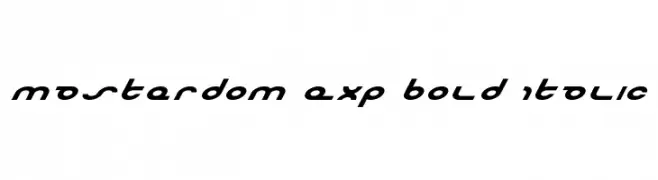 Masterdom Exp Bold Italic 