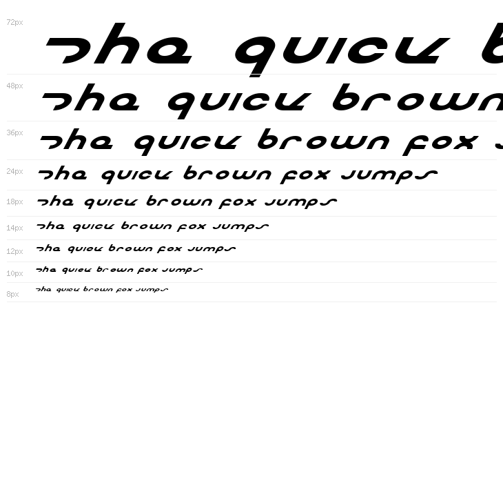 Masterdom Exp Bold Italic Waterfall