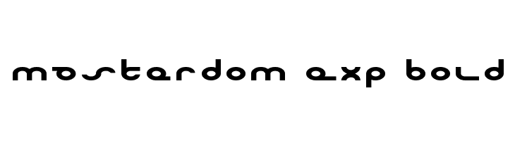 Masterdom Exp Bold  font caratteri gratis