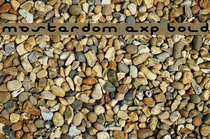 Masterdom Exp Bold Font examples