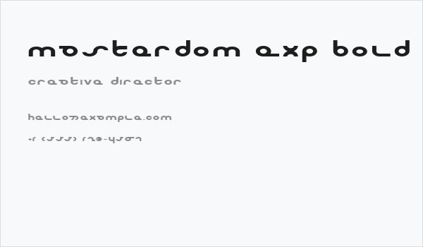 Masterdom Exp Bold Business Card
