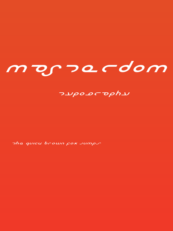 Masterdom Exp Italic Poster