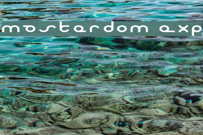 Masterdom Exp Font examples