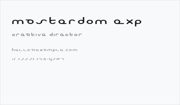 Masterdom Exp Business Card