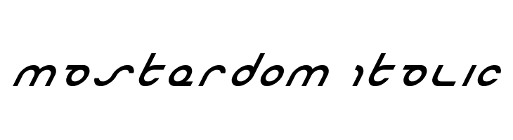 Masterdom Italic  免费字体下载