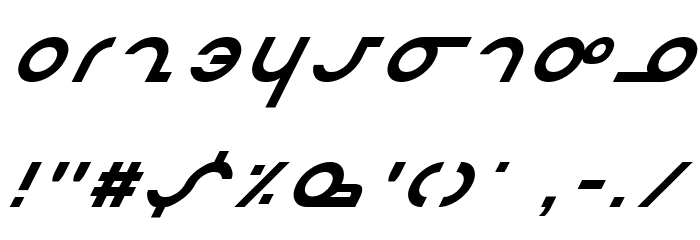 Masterdom Italic Font OTHER CHARS