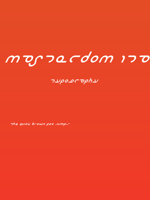 Masterdom Italic Poster