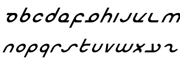 Masterdom Italic Font LOWERCASE