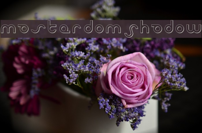 Masterdom Shadow Font examples