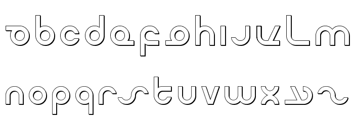 Masterdom Shadow Font LOWERCASE