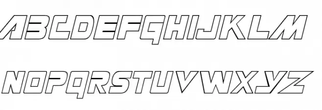 Masterforce Hollow フォント 大文字
