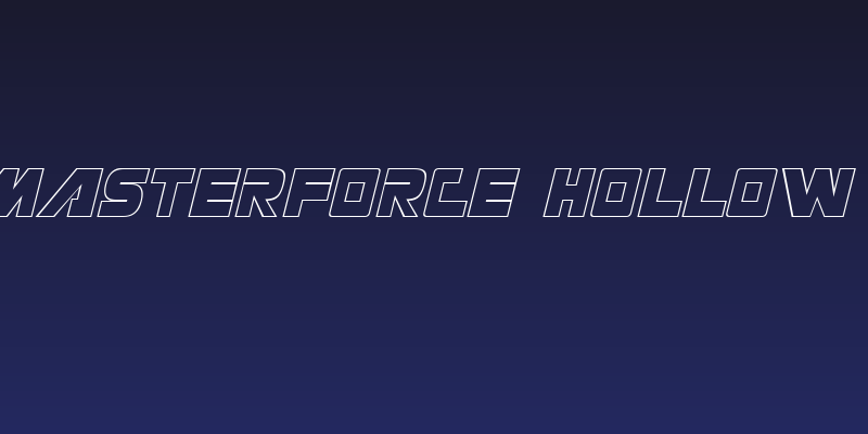 Masterforce Hollow Social Header
