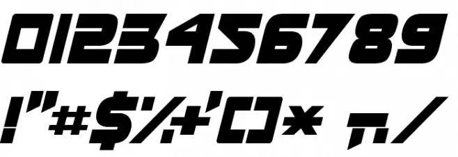 Masterforce Solid Font OTHER CHARS