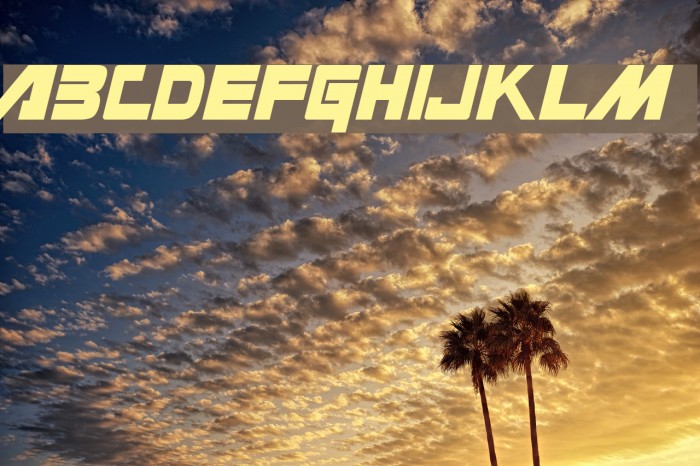 Masterforce Solid Font examples