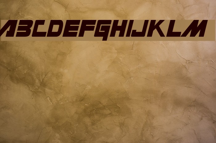 Masterforce Solid Font examples