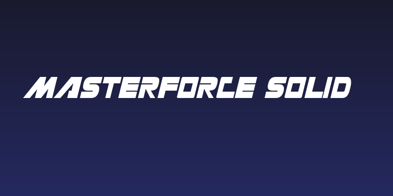 Masterforce Solid Social Header