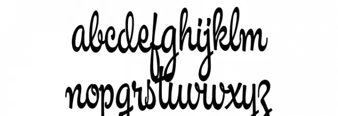 Masteria Script PERSONAL USE Bold Caratteri MINUSCOLO