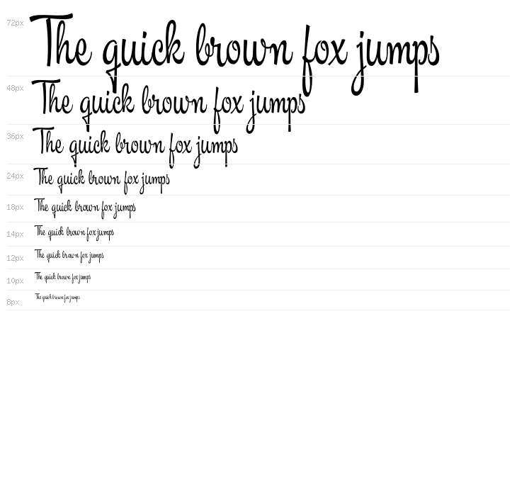 Masteria Script PERSONAL USE Regular Waterfall