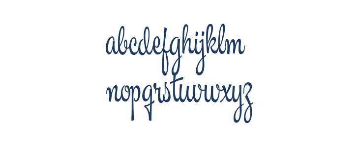 Masteria Script PERSONAL USE Regular Lowercase