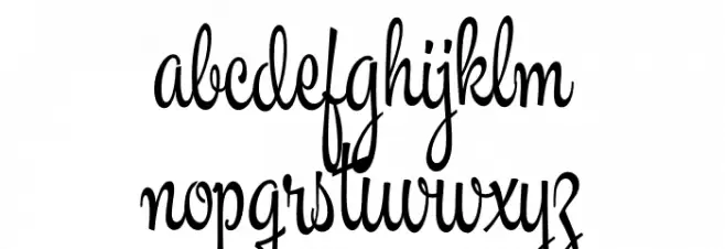 Masteria Script PERSONAL USE Regular Fonte MINÚSCULAS