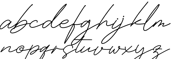 Masteria Font LOWERCASE