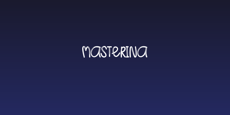 Masterina Social Header