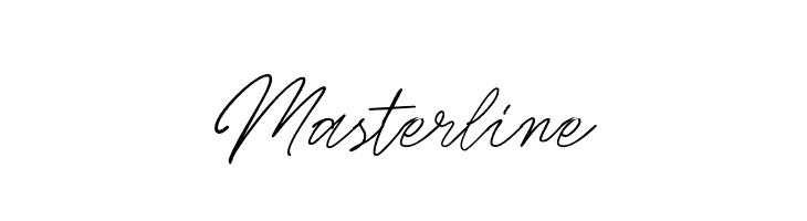 Masterline  免费字体下载