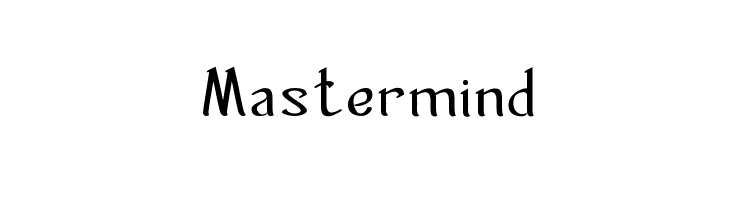 Mastermind  font caratteri gratis